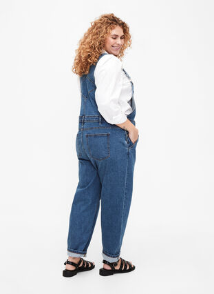 Zizzi Jeans-Latzhosen, Blue Denim, Model image number 1