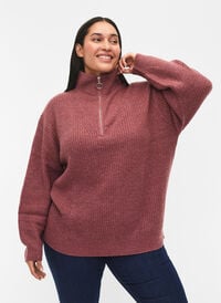 FLASH – Strickpullover mit hohem Kragen und Reißverschluss, Renaissance R. Mel., Model