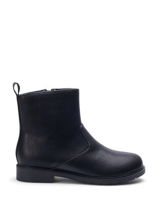 Zizzi Extra-Weite – Chelsea-Lederstiefel, Black, Packshot image number 0