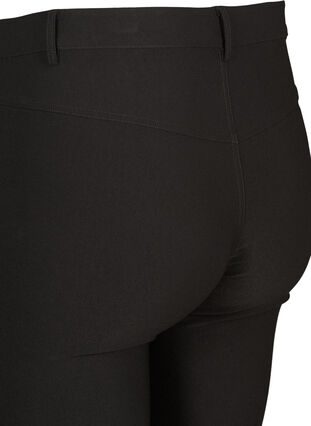 Zizzi Enganliegende Hose mit Reißverschlüssen, Black, Packshot image number 3