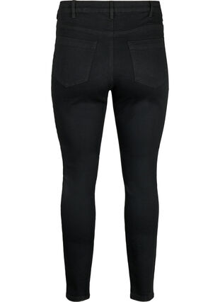 Zizzi Amy Jeans mit hoher Taille und extra schlanker Passform, Black, Packshot image number 1