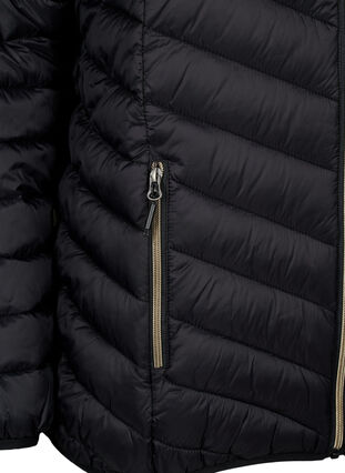 Zizzi Leichte Jacke mit Kapuze, Black, Packshot image number 2