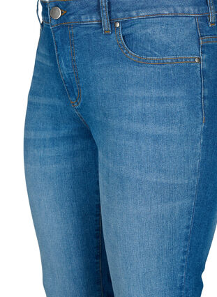 Zizzi Emily Jeans mit regulärer Taille und schlankem Schnitt, Blue denim, Packshot image number 2