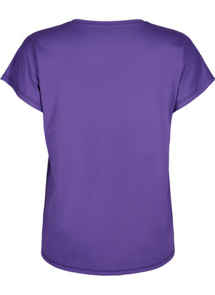 Zizzi Kurzarm Trainingsshirt, Heliotrope, Packshot image number 1