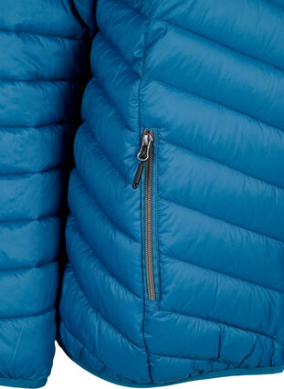 Zizzi Leichte Jacke mit Kapuze, Legion Blue, Packshot image number 3