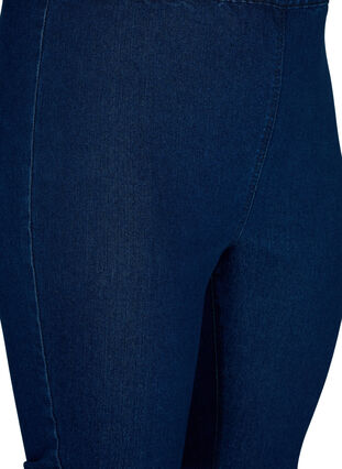 Zizzi FLASH - Hoch taillierte Capri-Hose aus Denim mit Slim Fit, Blue denim, Packshot image number 2