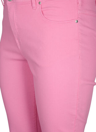 Zizzi Eng anliegende Emily Capri Hose, Rosebloom, Packshot image number 2