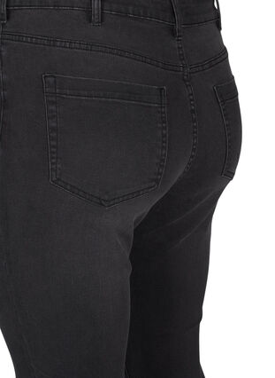 Zizzi Amy Jeans mit hoher Taille und extra schlanker Passform, Dark Grey Denim, Packshot image number 3