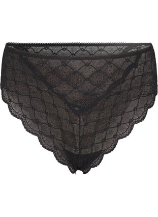 Zizzi Brazilian Slip mit Spitze, Black, Packshot image number 0