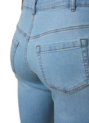 Zizzi Ellen Bootcut-Jeans mit hoher Taille., Ex Lgt Blue, Packshot image number 3