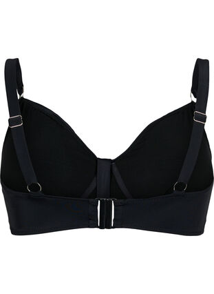 Zizzi Bikini-BH mit Bügel und Drapierung, Black, Packshot image number 1