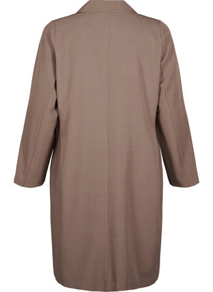 Zizzi Zweireihiges Blazerkleid, Walnut, Packshot image number 1