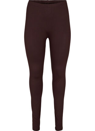 Zizzi Basic-Leggings aus Viskose, Coffee Bean, Packshot image number 0