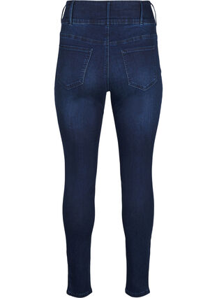 Zizzi Super schlanke Bea Jeans mit extra hoher Taille, Dark Blue, Packshot image number 1