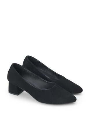 Zizzi Extra-Weite - Pumps aus Wildleder, Black, Packshot image number 1