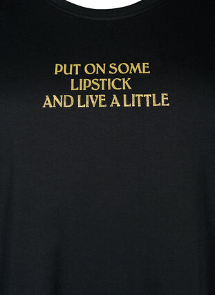 Zizzi FLASH - T-Shirt mit Motiv, Black Lips, Packshot image number 2