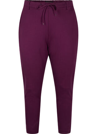 Zizzi Cropped Maddison Hose, Potent Purple, Packshot image number 0