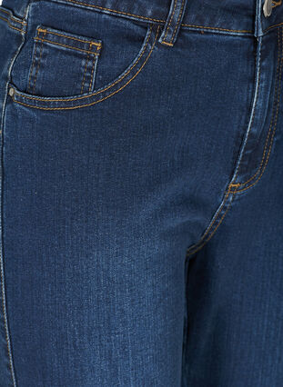 Zizzi Ellen Bootcut-Jeans mit hoher Taille., Dark Blue, Packshot image number 2