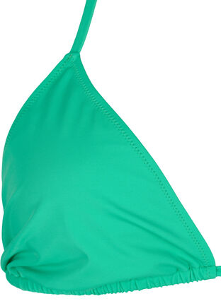 Grünes gelbes Zickzack-Druck-T-Rücken-Tankini-Oberteil