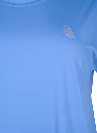 Zizzi Kurzarm Trainingsshirt, Granada Sky, Packshot image number 2