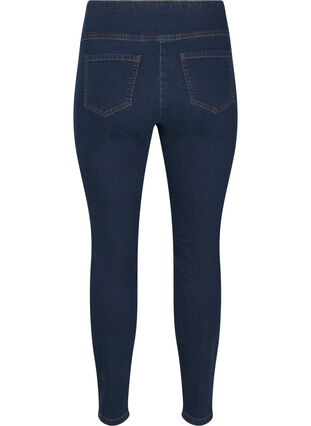 Zizzi Dehnbare Jeggings mit hoher Taille, Dark Blue, Packshot image number 1