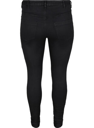 Zizzi Extra schmale Amy Jeans mit hoher Taille, Black, Packshot image number 1