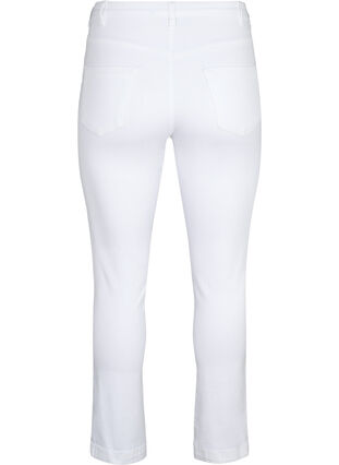 Zizzi Schmale Passform Emily Jeans mit normaler Taille, White, Packshot image number 1