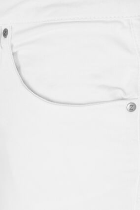 Zizzi Hoch taillierte Amy Capri Jeans mit Super Slim Fit, Bright White, Packshot image number 2