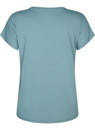 Zizzi Kurzarm Trainingsshirt, North Atlantic, Packshot image number 1