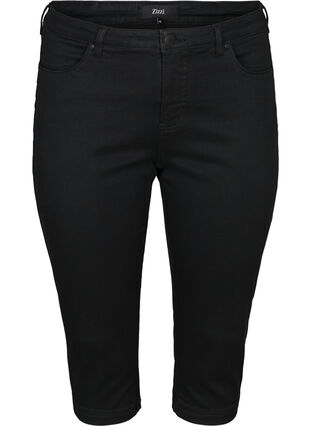 Zizzi Hoch taillierte Amy Capri Jeans mit Super Slim Fit, Black, Packshot image number 0