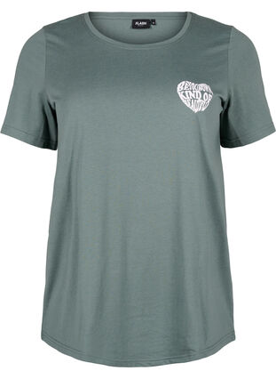 Zizzi FLASH - T-Shirt mit Motiv, Balsam G. Beautiful, Packshot image number 0