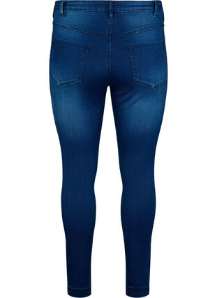 Zizzi Super Slim Amy Jeans mit hoher Taille, Blue Denim, Packshot image number 1