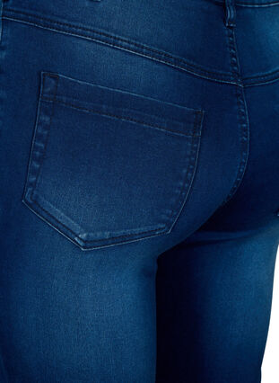 Zizzi Super Slim Amy Jeans mit hoher Taille, Blue Denim, Packshot image number 3