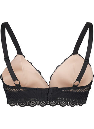 Zizzi Bralette mit Spitze und weicher Polsterung, Black, Packshot image number 1