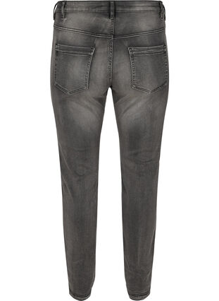 Zizzi Schmale Passform Emily Jeans mit normaler Taille, Dark Grey Denim, Packshot image number 1