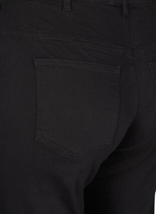 Zizzi Gemma Jeans mit hoher Taille und gerader Passform, Black, Packshot image number 3