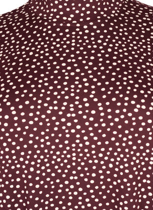 Zizzi FLASH – Langärmeliges Kleid mit Rollkragen, Fudge Dot, Packshot image number 2