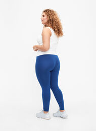 Basic-Leggings aus Viskose, Monaco Blue, Model