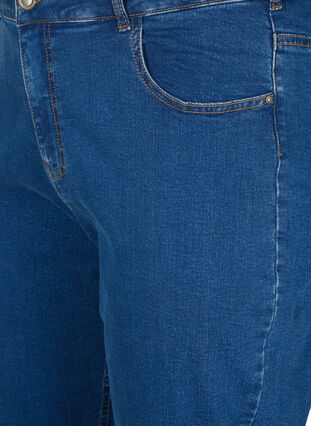 Zizzi Geschnittene Vera Jeans mit geradem Schnitt, Blue Denim, Packshot image number 2