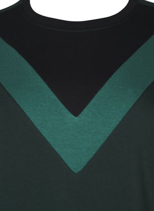 Zizzi Langes Sweatshirt mit Farbblock, Scarab Color Block, Packshot image number 2