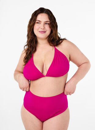 Zizzi Bikini-Unterteile mit hoher Taille, Vivacious, Model image number 0