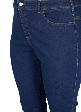 Zizzi Ellen Bootcut-Jeans mit hoher Taille., Unwashed, Packshot image number 2