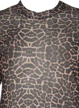 Zizzi Netzbluse mit Leopardenmuster, LEO AOP, Packshot image number 2