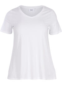 Einfarbiges basic T-Shirt aus Baumwolle