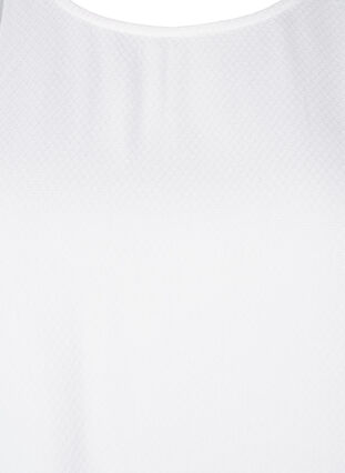 Zizzi  Viskosebluse mit 1/2 Ärmeln, Bright White, Packshot image number 2