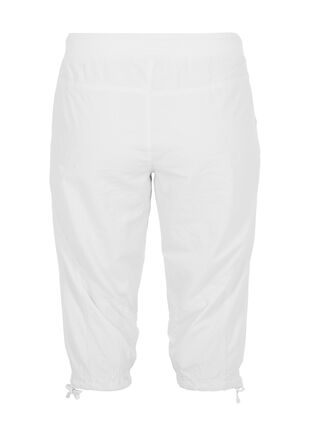 Zizzi Capri-Hose aus Baumwolle, Bright White, Packshot image number 1