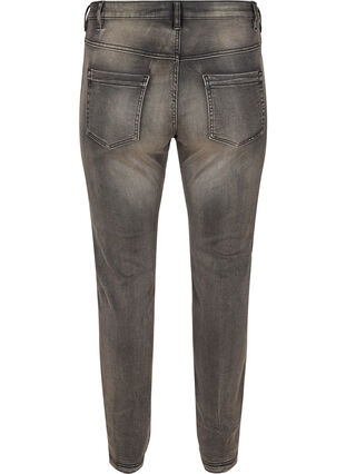 Zizzi Slim Fit Emily Jeans mit normaler Taillenhöhe, Dark Grey Denim, Packshot image number 1