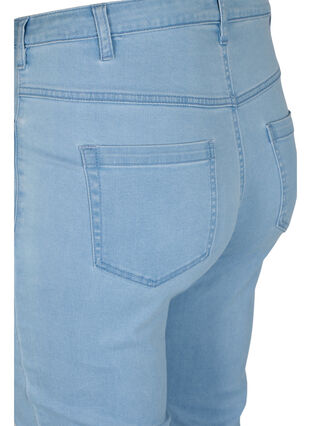Zizzi Slim Fit Emily Jeans mit normaler Taillenhöhe, Ex Lt Blue, Packshot image number 3