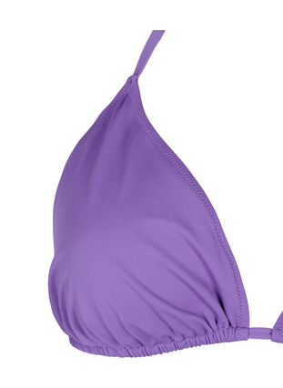 Zizzi Einfarbiges Triangel-Bikinioberteil, Royal Lilac, Packshot image number 2