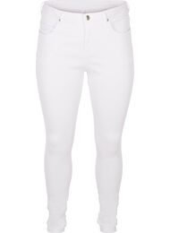 Super Slim Amy Jeans mit hoher Taille, White, Packshot